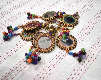 Handicrafted Banjara Tassels,Handmade Tassels,Decoration Multicolor Tassels,Mirror Tassels,Ethnic Tassels,Bohemian,unique tassels,keychain