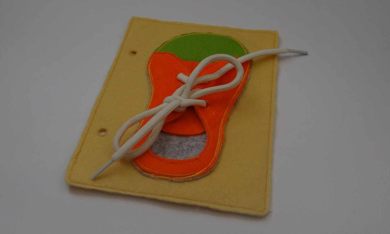 Fresh Look at Shoe Tying Learning Toy Montessori Embroidery Design Digital Download