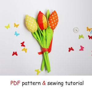 DIY tulip sewing template