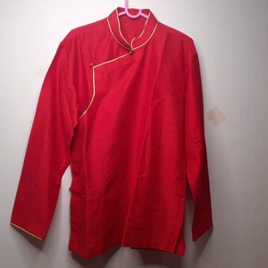 ★DXOH★Unisex Life Nagrang T-Shirt Wine/Wh Melange★正規品 Wonju, Red Tibetan Traditional Shirt,tibetan Shirt Man Side
