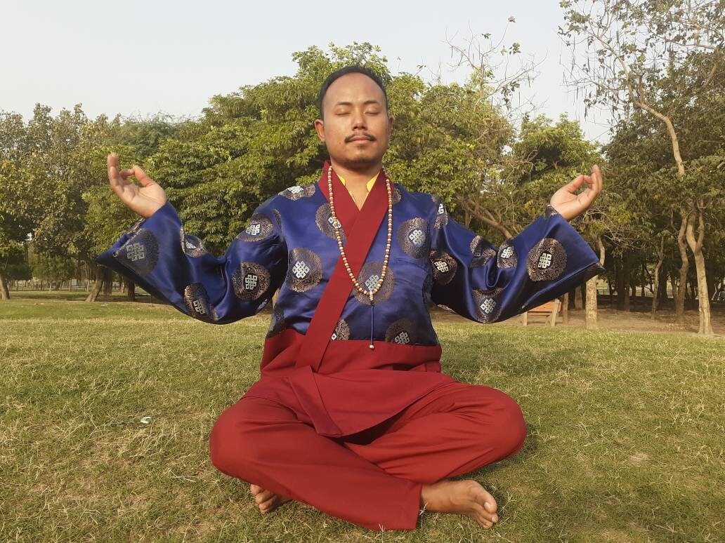 Layman's Tibetan Buddhist Robe Setlayman Monastry Style Etsy