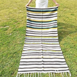 Organic Cotton Natural Yoga And Meditation Mat,Handwoven Meditation Floor Rugs,Indian Artisan Meditation M