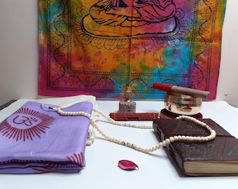 Meditation Gift Box,Tibetan Singing Bowl,Positive Energy Gift Set,Healing Box,Spiritual Gift,House Warming Gift,Wellness Gift