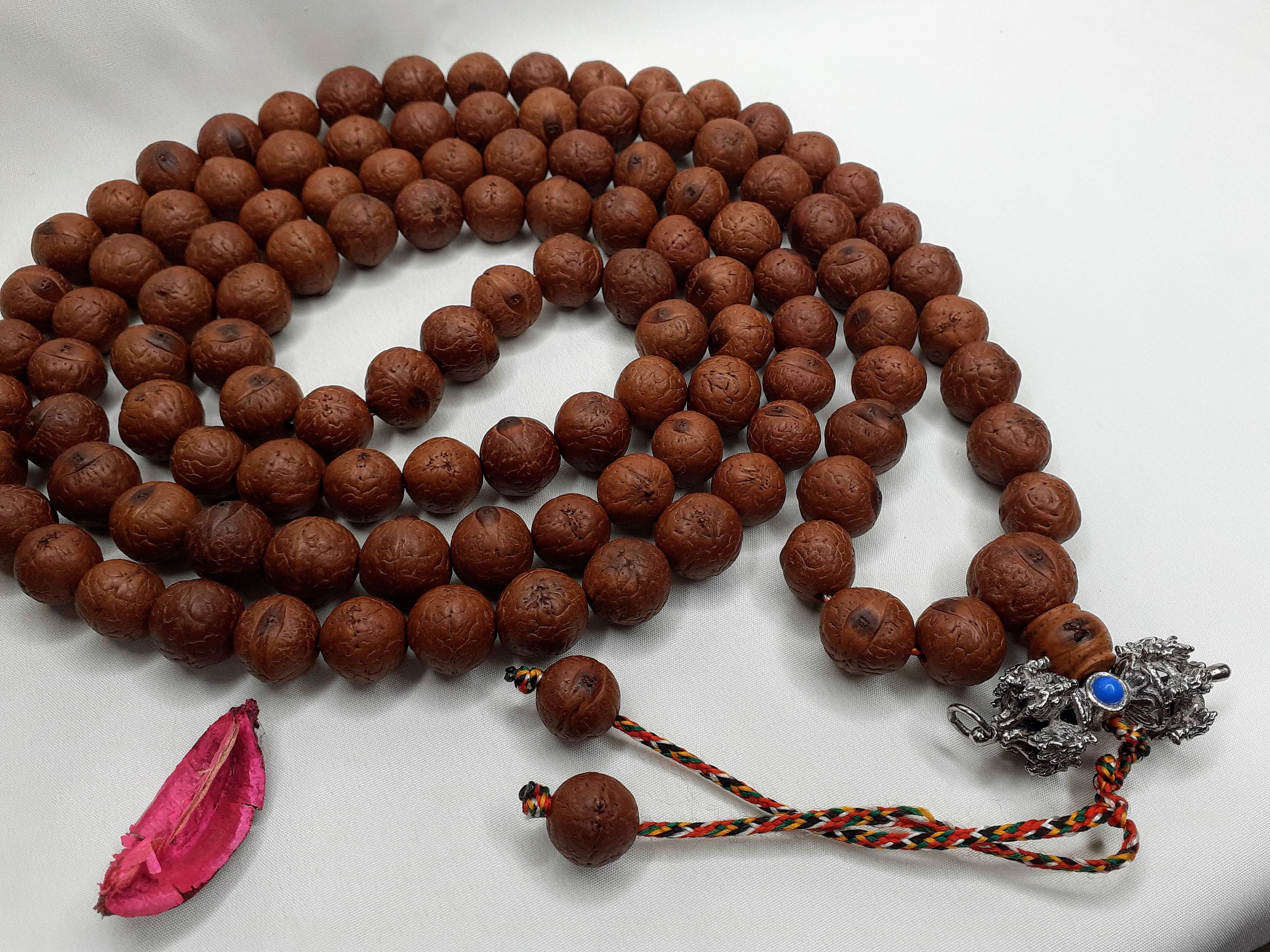 Bodhi Seed Mala,aged Bodhi Seeds, Buddhist Beads, Hand String Necklace,  Tibetan Prayer,hindu Mantra Chanting ,meditation Tools,monk Bracelet 