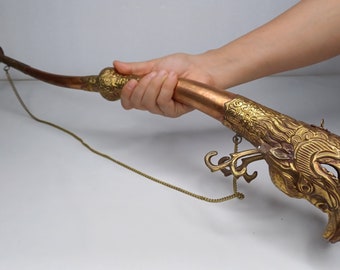 Tibetan Buddhist Monastery's Horn Rag Dung/dungchen Huge Trumpet 88" -  Nepal - Etsy Canada