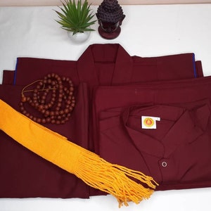 Tibetan Buddhist Monk Robe Set, Buddhist Monk Robe,monastry Style ...