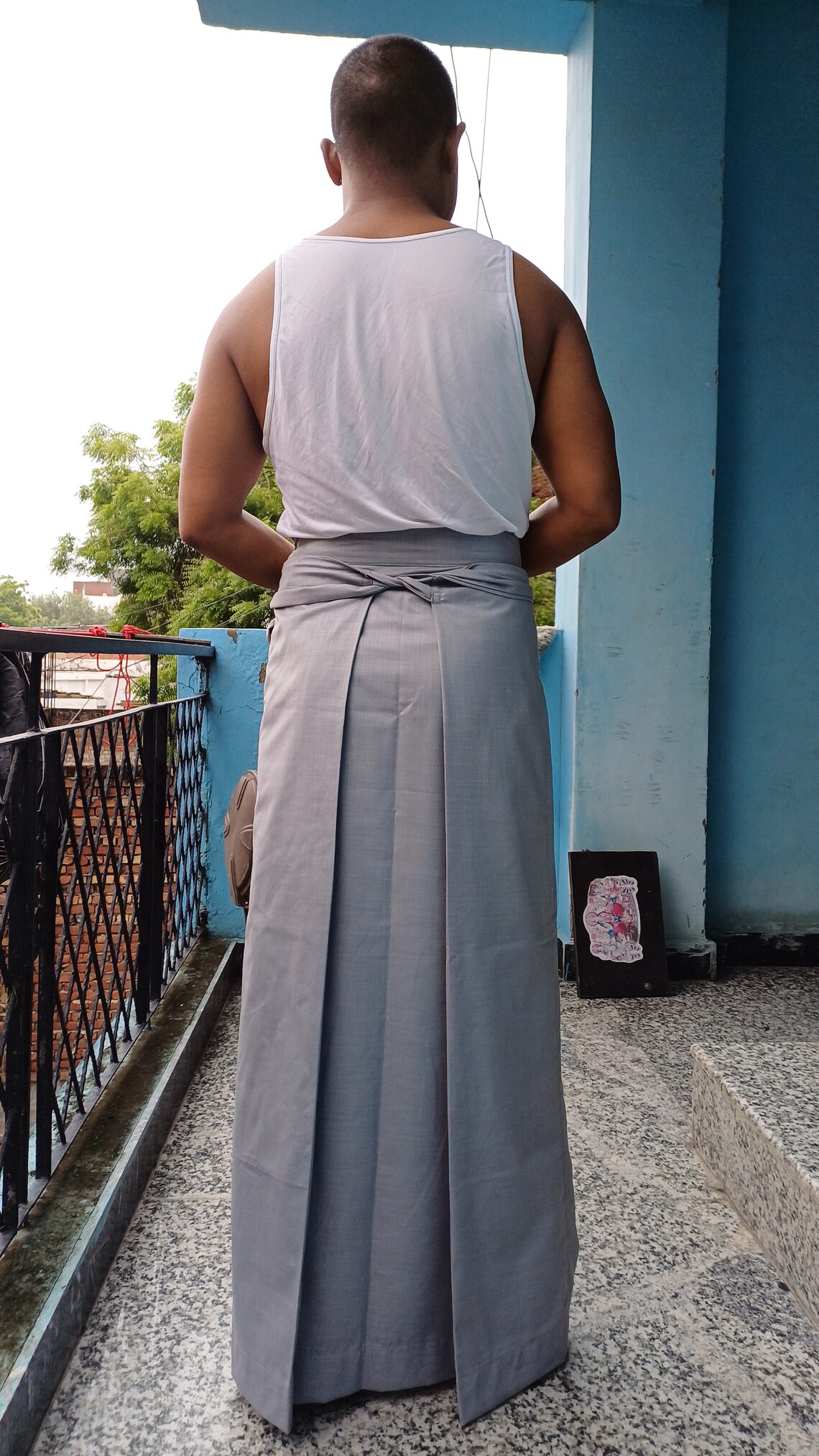 Lower Robe Layman Unisex Tibetan Buddhist Meditation Skirt,tibetan Half Chuba Wrap ...