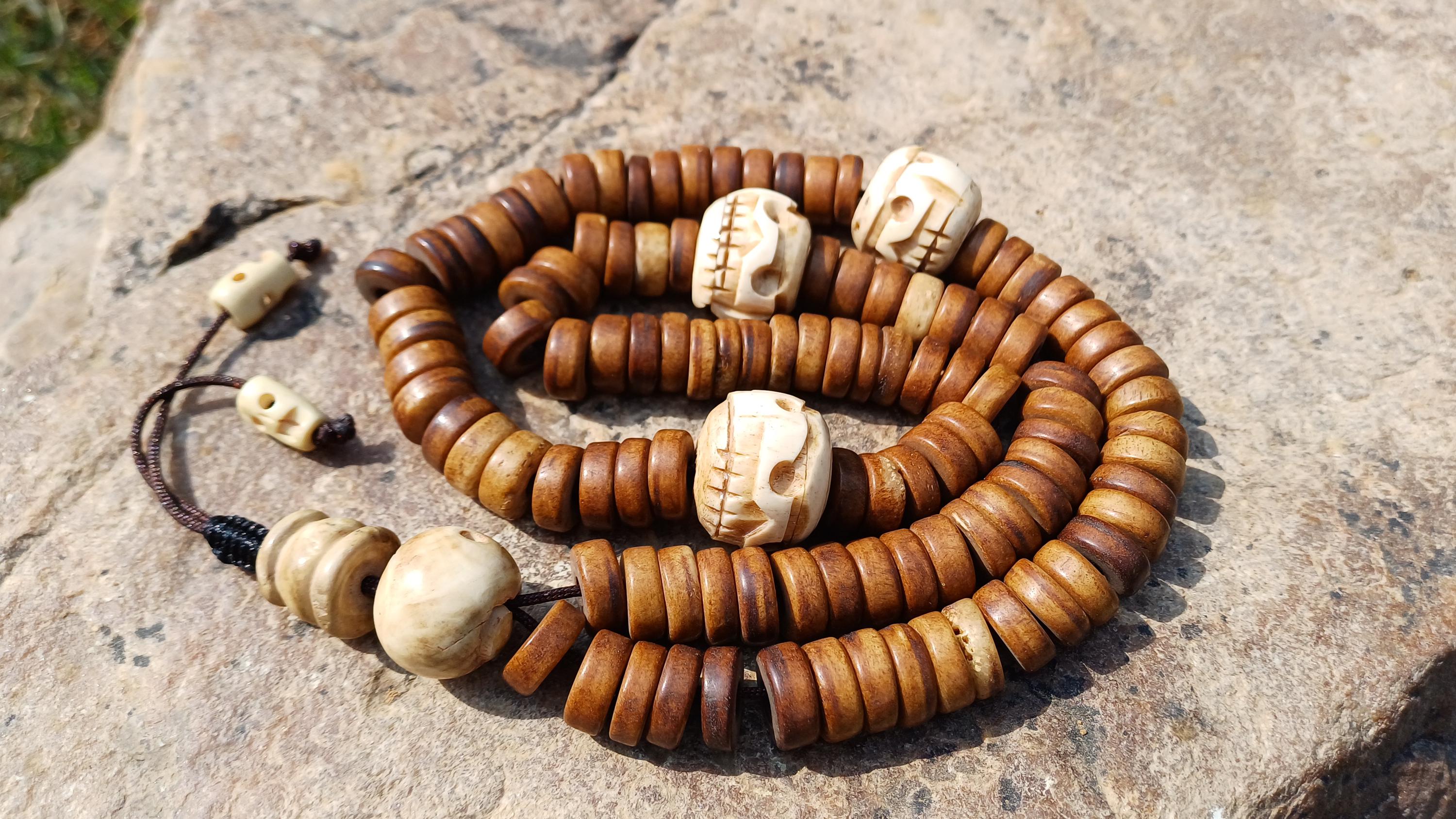 antique kapala mala beads | ヤマダウェブコム