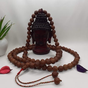 108 Naturally Aged Darked One Eye Bodhi Seeds Mala,Tibetan  Buddhist beads,Tibetan Bodhi Beads,Phoenix Eye Prayer Mala,Nepali Bodhi Seed,