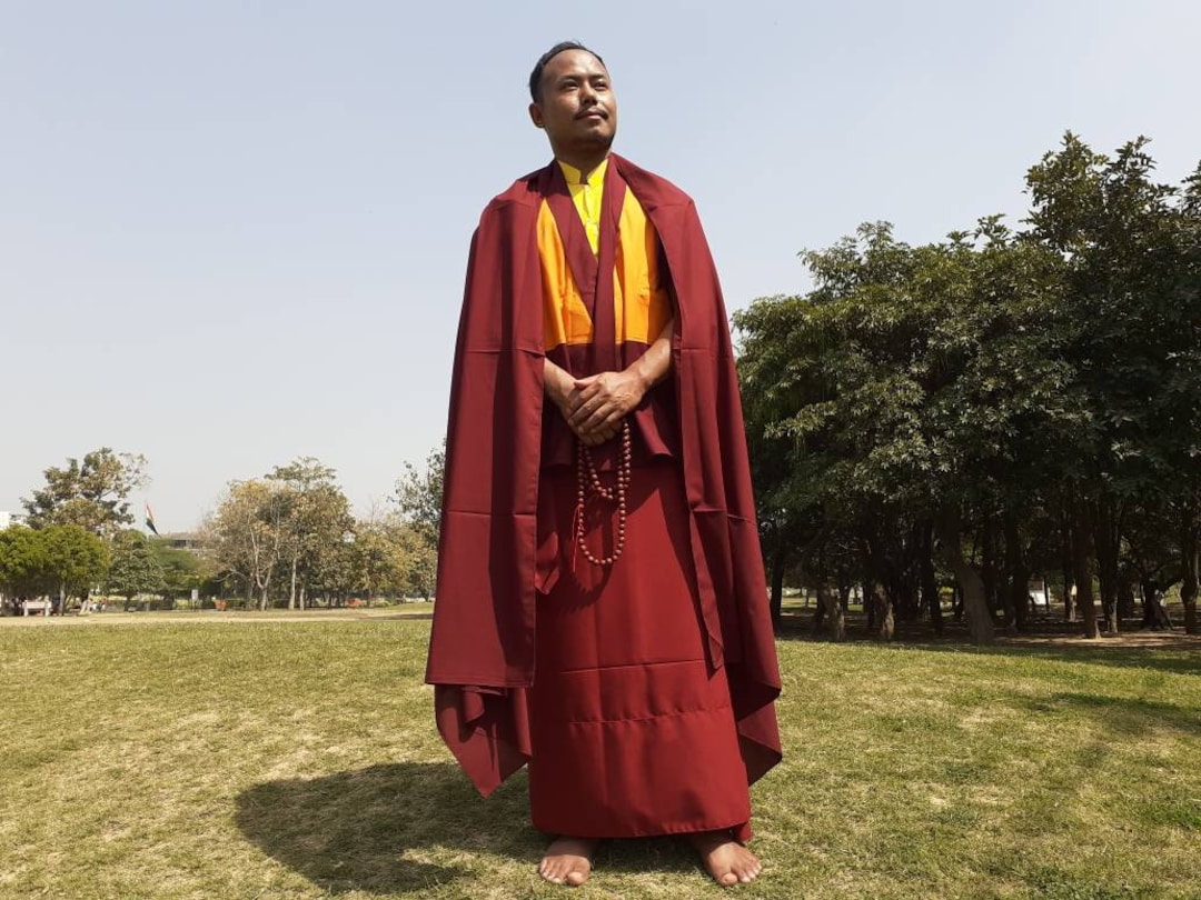 Tibetan Buddhist Monk Robes Set,buddhist Monk Dress,monastry Style