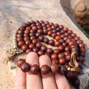 108 10mm Vintage Rare Darked Phoenix One Eye Bodhi Seeds Mala,Tibetan Buddhist Bodhi Beads,Natural Prayer Mala,Nepali Bodhi Seed Japa Mala
