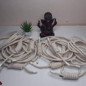 Iyengar Yoga Wall Ropes-set of 4,Yoga Rope Cotton,Yoga Anti-Gravity Wall Rope,Yoga Handmade Tools, Fitness Wall Accessaries,