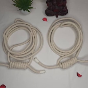 Iyengar Yoga Wall Ropes-set of 2,Yoga Rope Cotton,Yoga Anti-Gravity Wall Rope,Yoga Handmade Tools, Fitness Wall Accessaries,