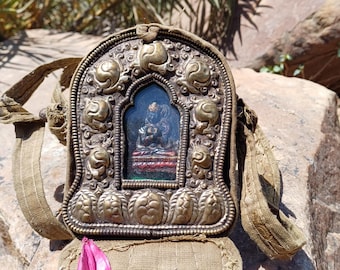 チベット 携帯用祭壇 GAU(ガウ) 閑】オールドチベット ガウ 携帯祭壇