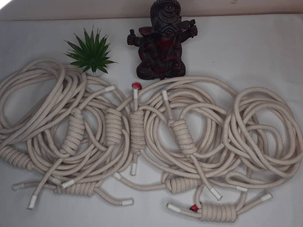 Iyengar Yoga Wall Ropes-set of 4,yoga Rope Cotton,yoga Anti-gravity ...