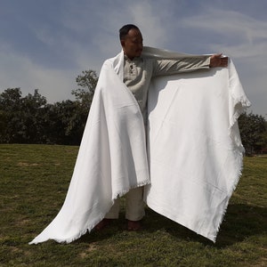Iyengar Yoga Blanket 100 % Cotton- yoga blanket, Pune blanket, yoga blanket white, yoga blanket thick, yoga blanket for restorative yoga