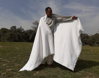 Iyengar Yoga Blanket 100 % Cotton- yoga blanket, Pune blanket, yoga blanket white, yoga blanket thick, yoga blanket for restorative yoga