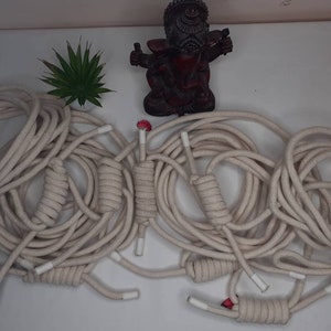 Iyengar Yoga Wall Ropes-set of 3,Yoga Rope Cotton,Yoga Anti-Gravity Wall Rope,Yoga Handmade Tools, Fitness Wall Accessaries,