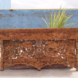 Large Handcarved Dragon Foldable Wooden Tibetan Buddhist Altar, Buddhist Prayer table,Tibetan Alter Table,Zen Shrine Table,Meditation Altar