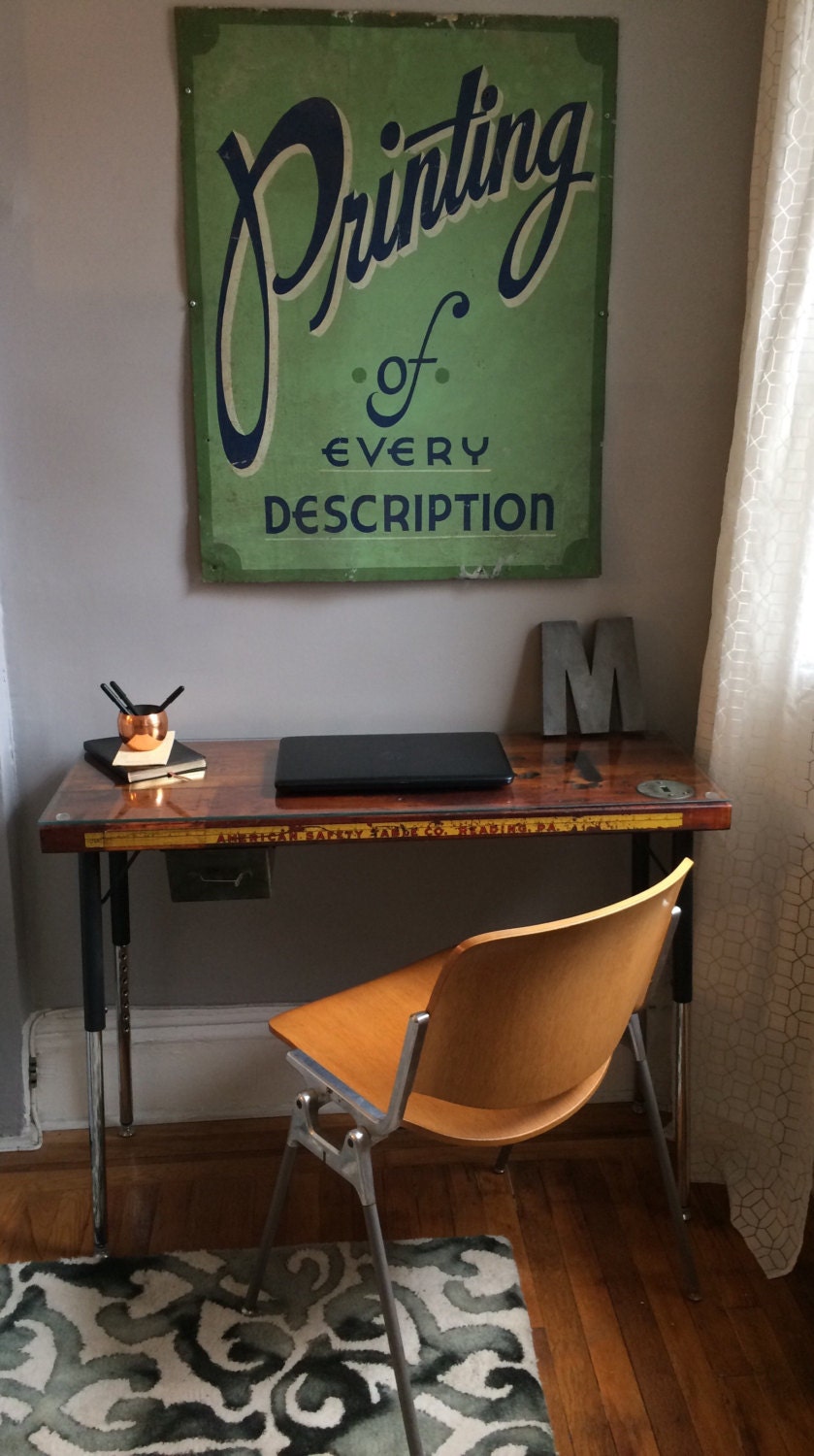 Vintage 1920 S Sewing Table Repurposed As A Desk Entryway Table