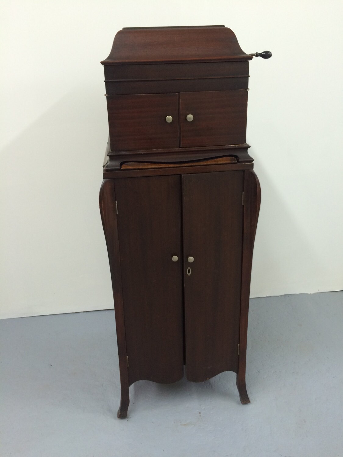 Victor Victrola 2 Part Record Player And Phonograph