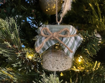 Sourdough Starter Ornament Handmade - Car Mirror, Christmas, Holidays