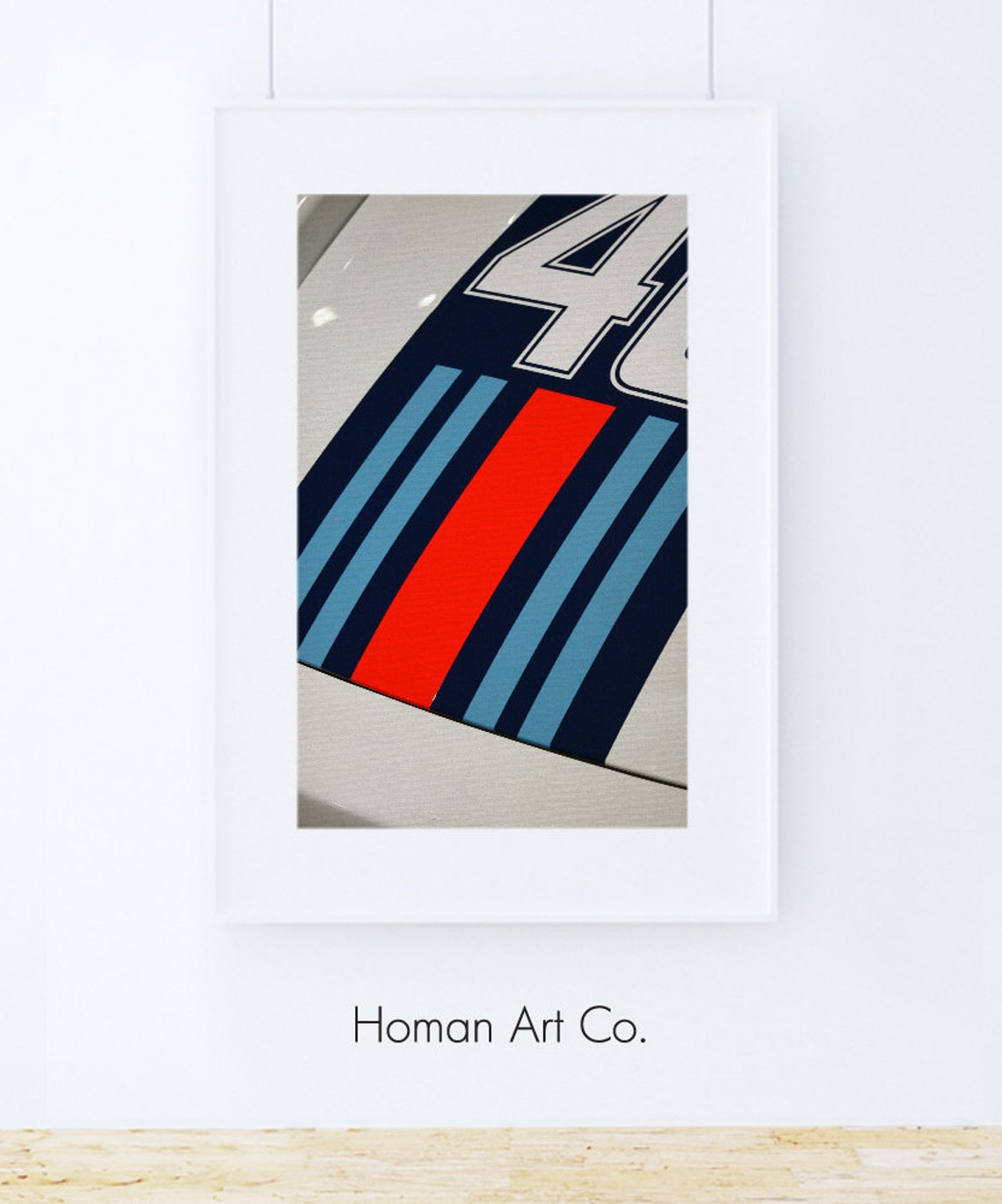 Racing Stripes Auto, Classic Car, Car Décor, Wall Art, Colour