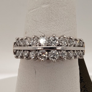 Diamond Band | Diamond Ring | Anniversary Band | Right Hand Ring Size 6.25 (Sizable)