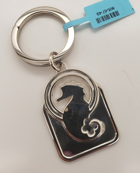 Vintage Waterford Seahorse Keyring / Keychain