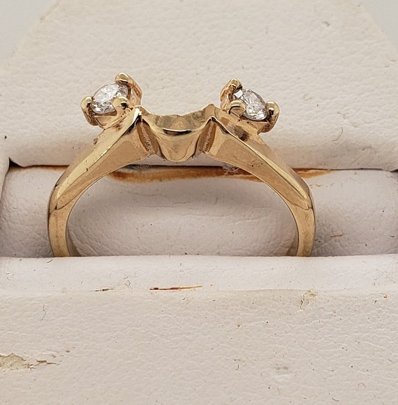 Vintage Diamond Ring Insert Ring Wedding Band (.10C… Gem