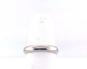 Men's 4mm 14K White Gold Wedding Band