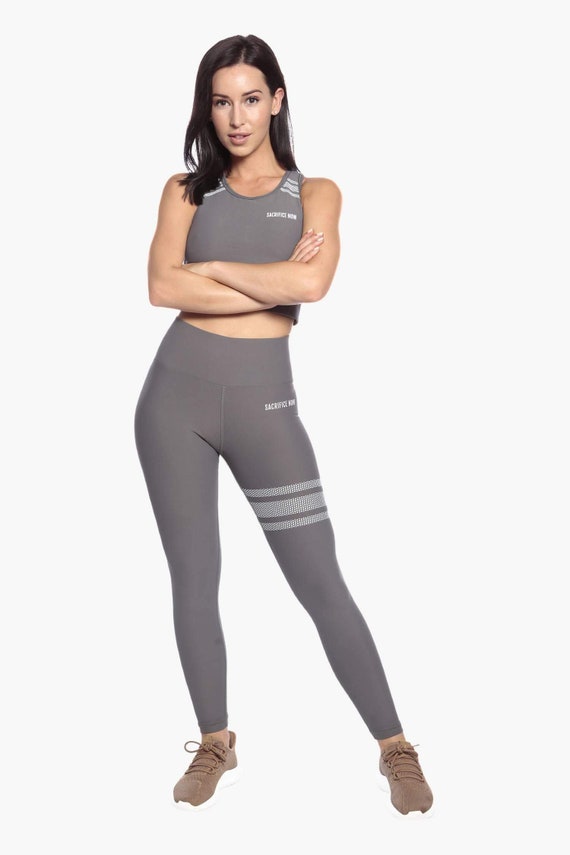 Boundless Grey Leggings With Pockets 