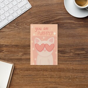 Carte de vœux de la Saint-Valentin, journée du cœur, journée de l’amour, amour du chat, cadeau pour elle, cadeau pour lui, autre significatif, carte pêche