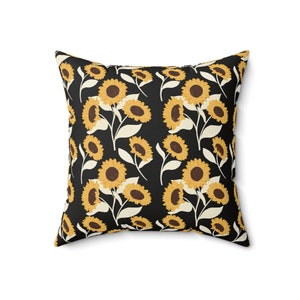 Almohada de girasol, decoración del hogar,