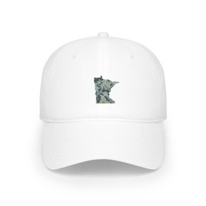 Minnesota Camouflage Baseball Cap, Minnesota hat, baseball hat, gift for him, gift for dad, gift for husband, sun protection