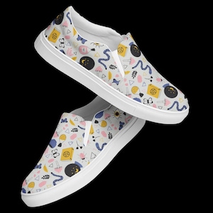 Women’s slip-on canvas shoes, Halloween shoes, Witch shoes