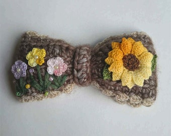 Customizable Hand Embroidered Hair Clips Hand Embroidery Embroidered Clip Embroidered Hairclip