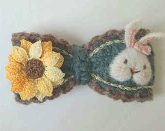 Customizable Hand Embroidered Hair Clips Hand Embroidery Embroidered Clip Embroidered Hairclip