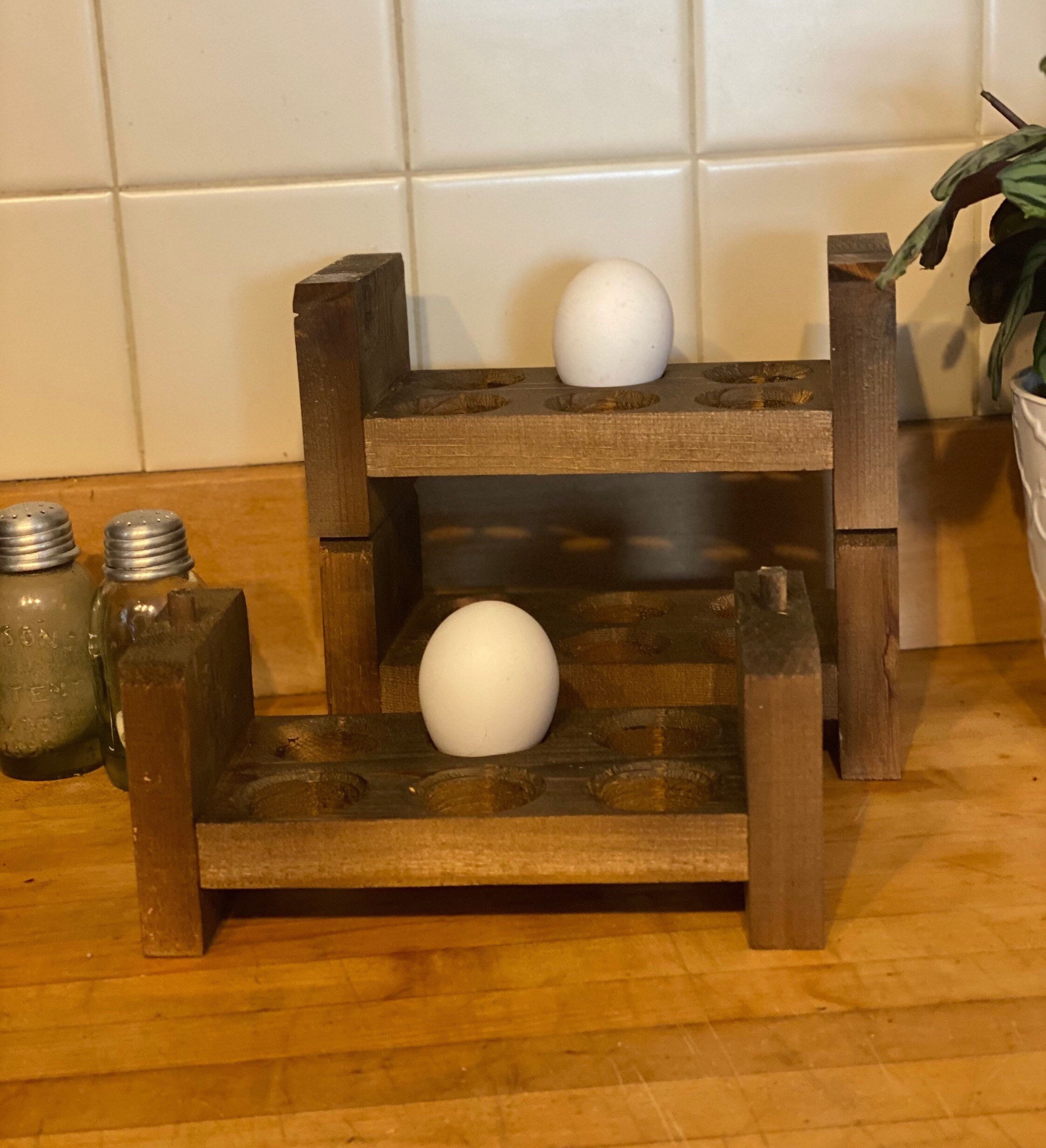 Stackable Egg Storage L Farmhouse Egg Holder L Counter Egg Etsy UK