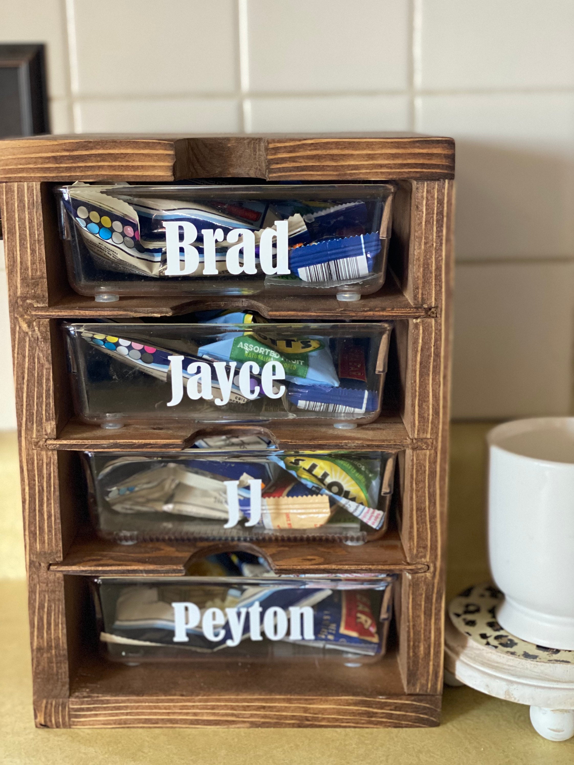 Kid Snack Drawers Snack Organization Snack Station Snack Etsy