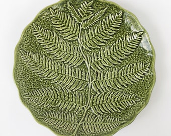 1970's Olfaire Fern Serving Plate