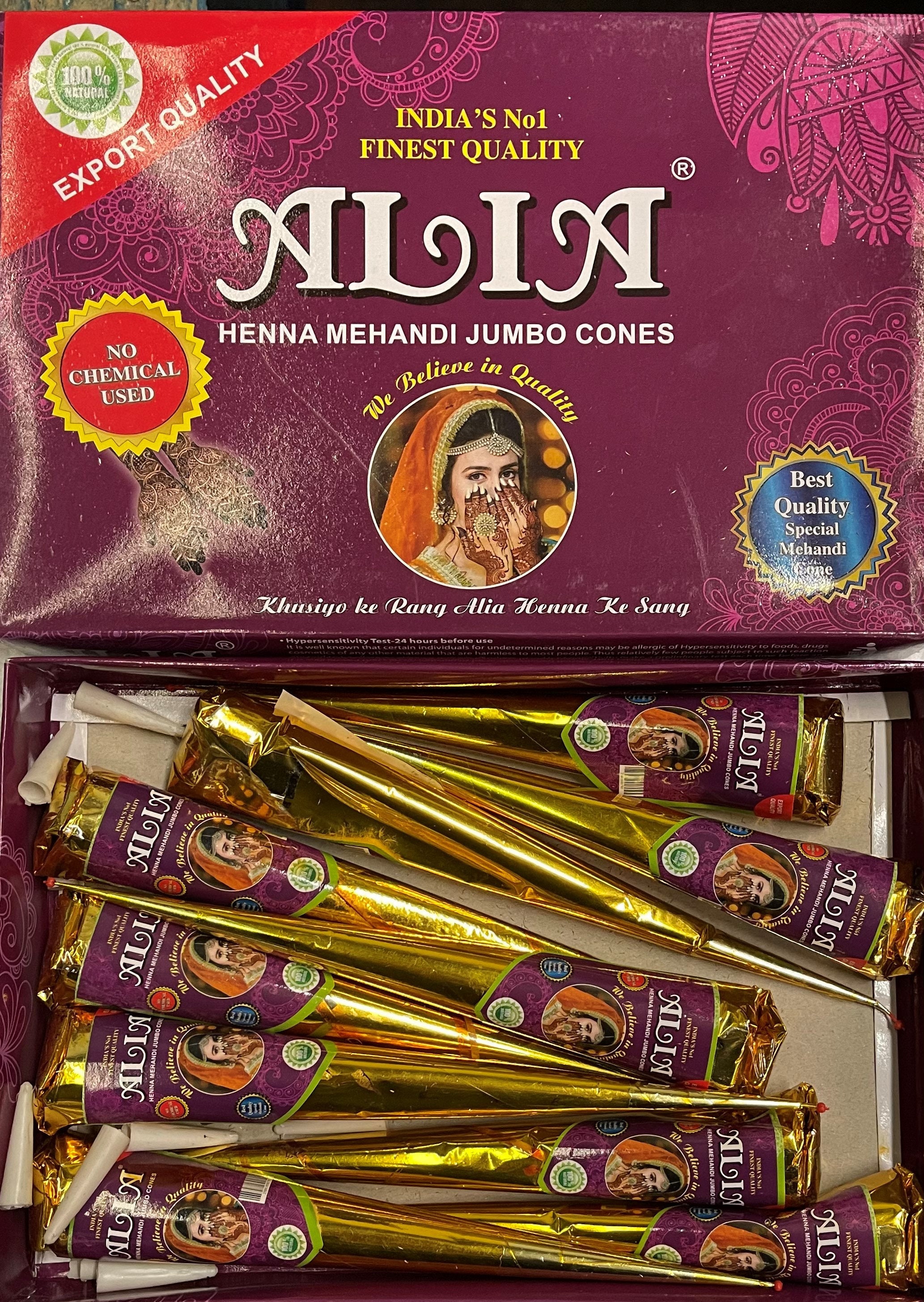 Traditional Red Henna Cones 1 Pkt 10 Pcs Etsy