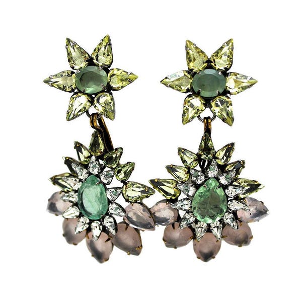 Iradj Moini Earrings, Roya SOHO, Iradj Moini Jewelry, Spring 2017, Rose Quartz Earrings