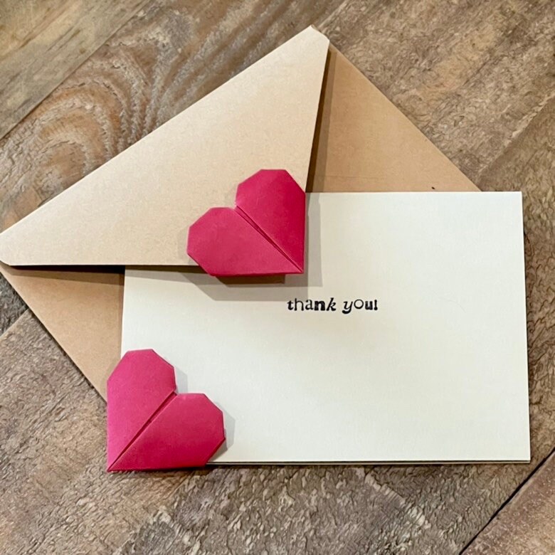 Custom DIY Card Origami Kit With Colorful Paper Hearts, Do It Yourself or  Do-it-together Craft Activity for Adults and Kids 