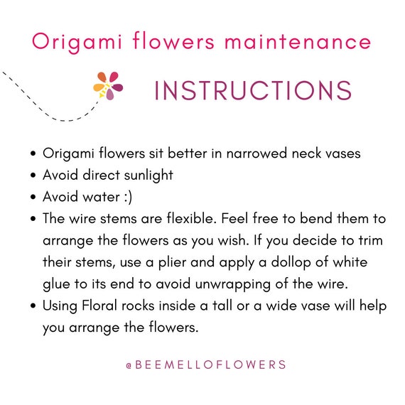 Origami DIY Kit, Learn How to Make Paper Flowers, With This Craft