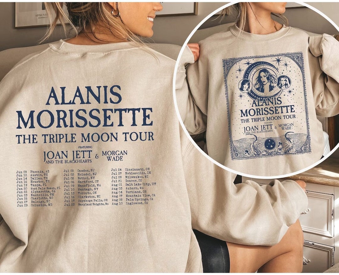 Alanis Morissette the Triple Moon Tour 2024 2 Sides Etsy