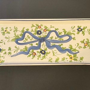 Vintage Artisan Hand Painted Platter from Portugal