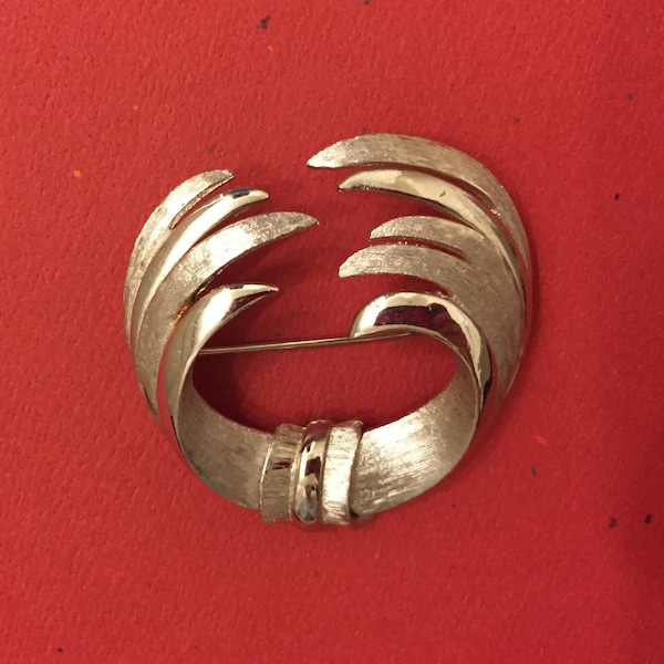 Vintage Coro Silver Brooch