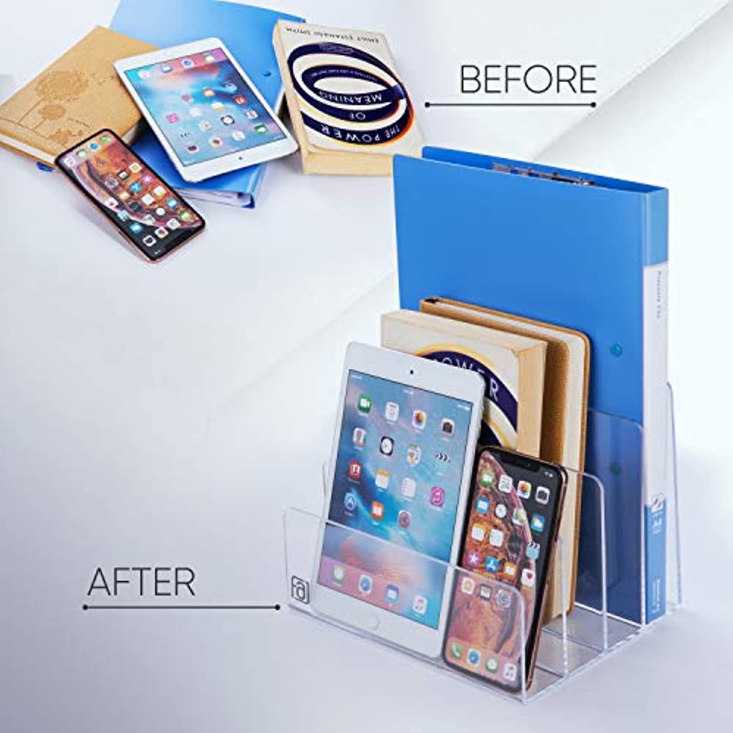 acrylic desk file organizer