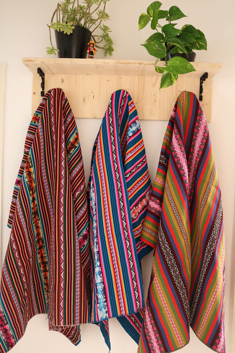 Peruvian Fabric 125x105cm Colorful fabrics for decoration Rugs Home decoration Bohemian blanket ethnic style tapestry tablecloth
